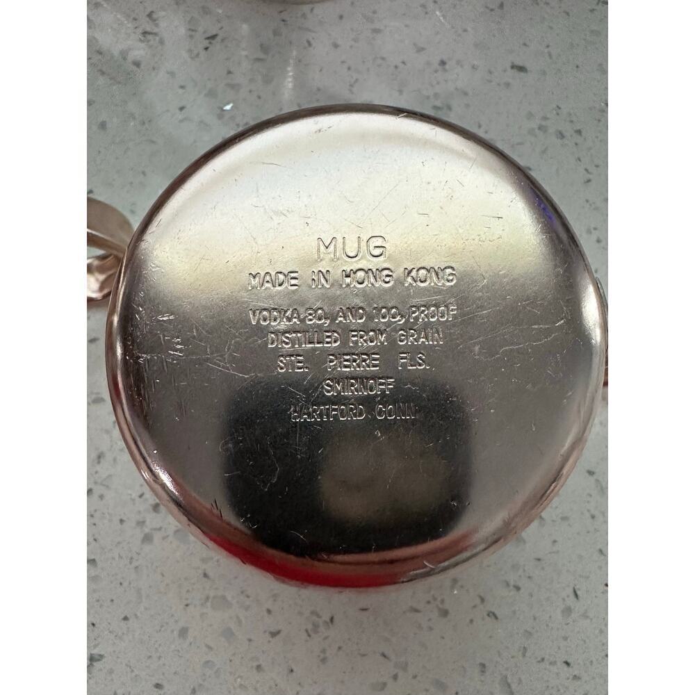 Vintage Smirnoff Mule Copper Moscow Mule Mugs - Set of 6, - Picture 5 of 5